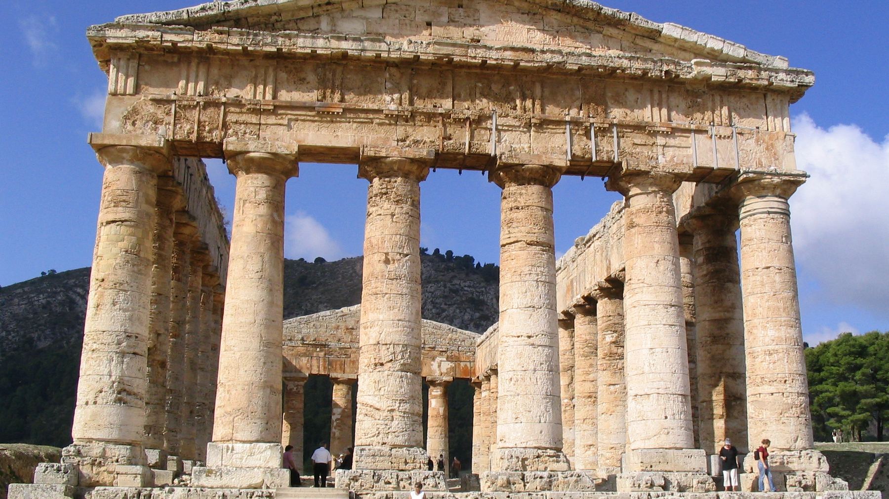 The unfinished temple at Segesta, Sicily