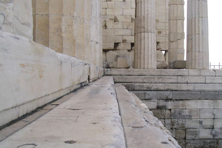 The steps of the Propylaea, Athens