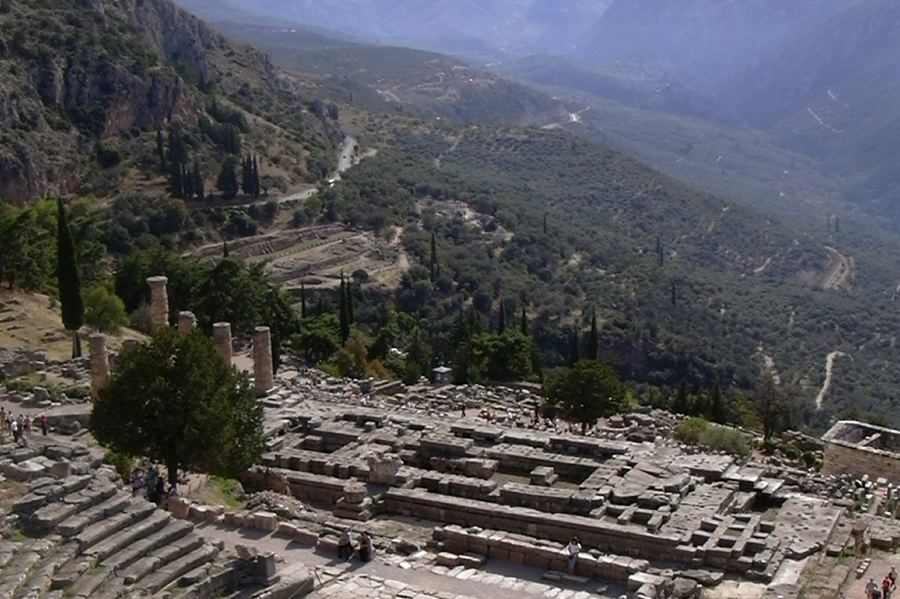 The theatre and sanctuary at Delphi