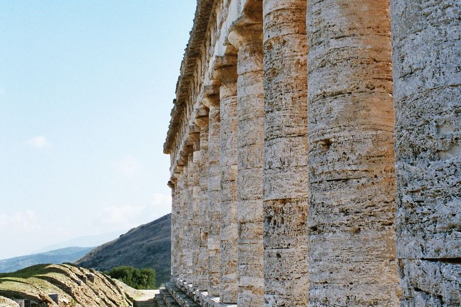 The temple at Segesta, Sicily