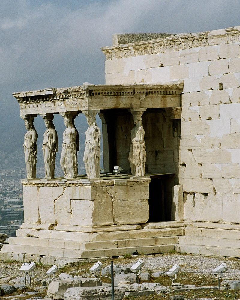 The Caryatid porch of the Erechtheum, Athens