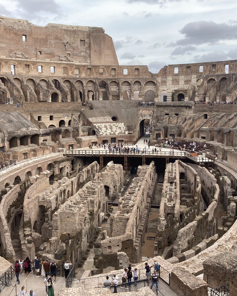 The interior of the Colosseum, Rome