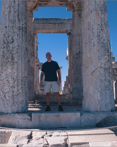 Inside the Temple of Aphaea, Aegina
